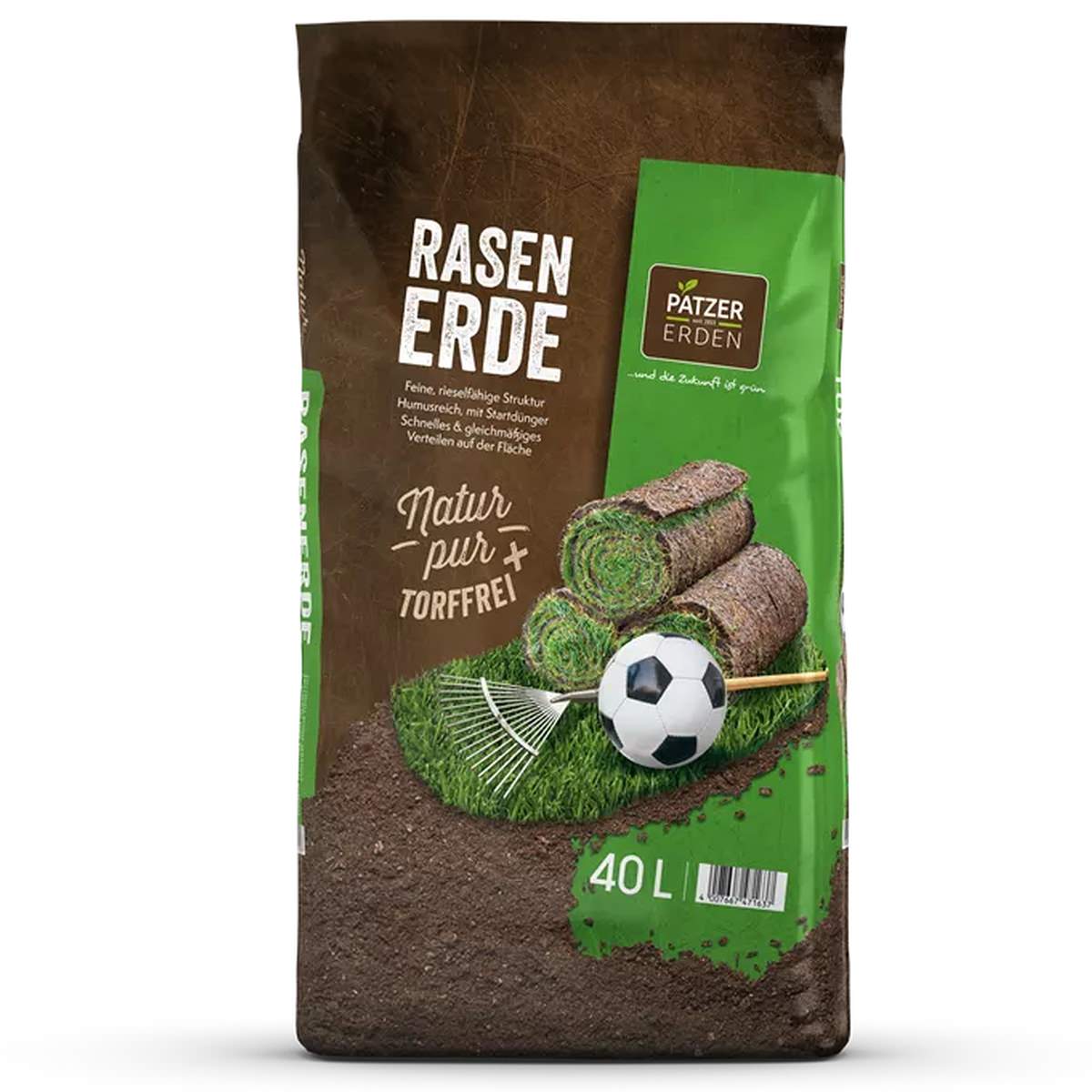 Patzer Natur Pur Rasenerde Torffrei - 40 Liter