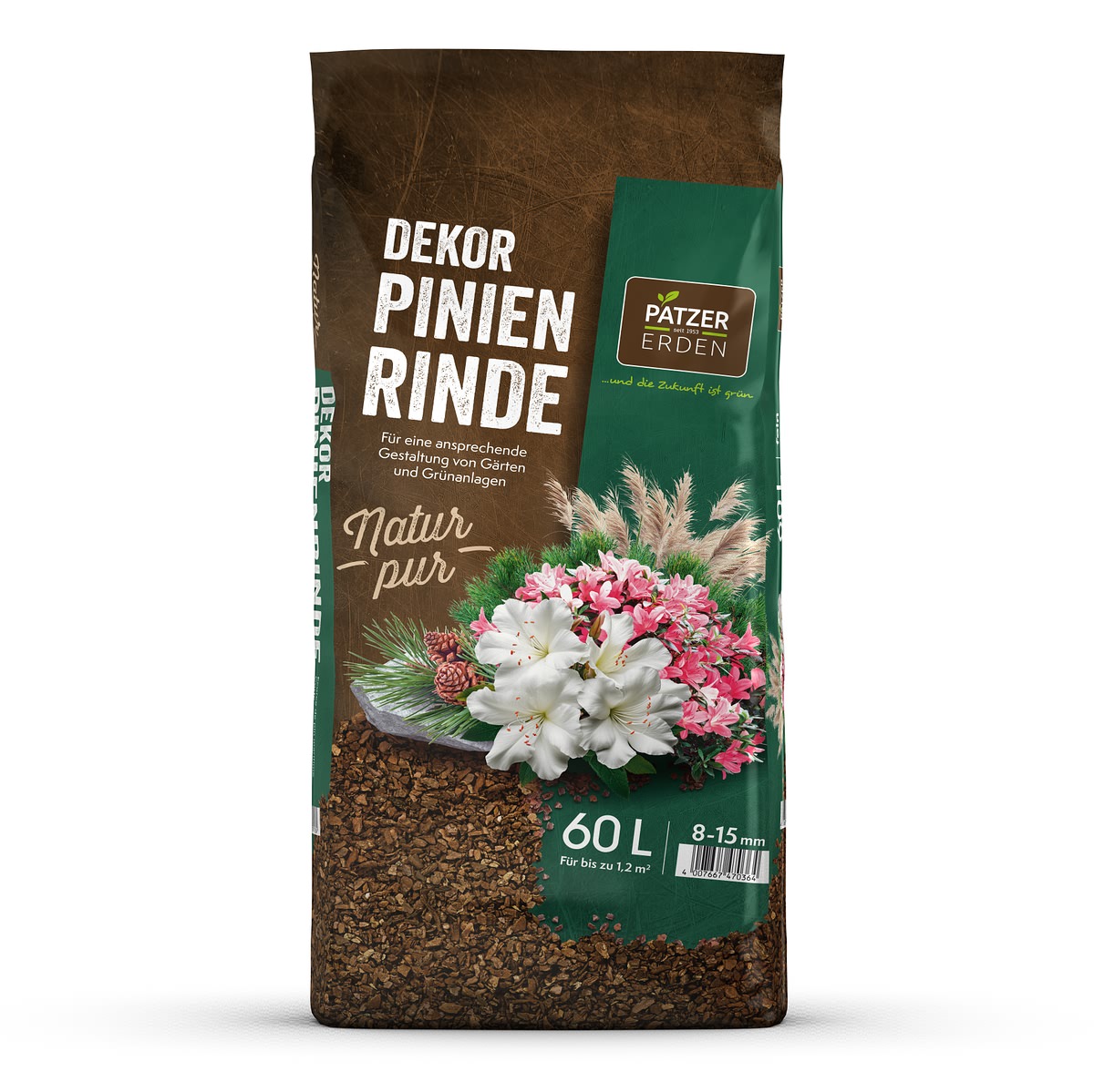 Patzer Natur Pur Dekor-pinienrinde 8-15 Mm / Fein - 60 Liter