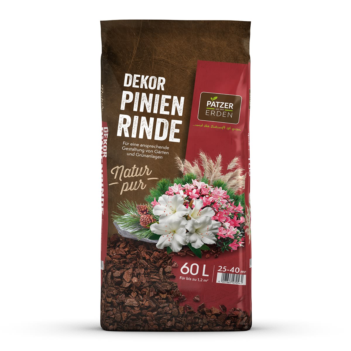 Patzer Natur Pur Dekor-pinienrinde 25-40 Mm / Grob - 60 Liter