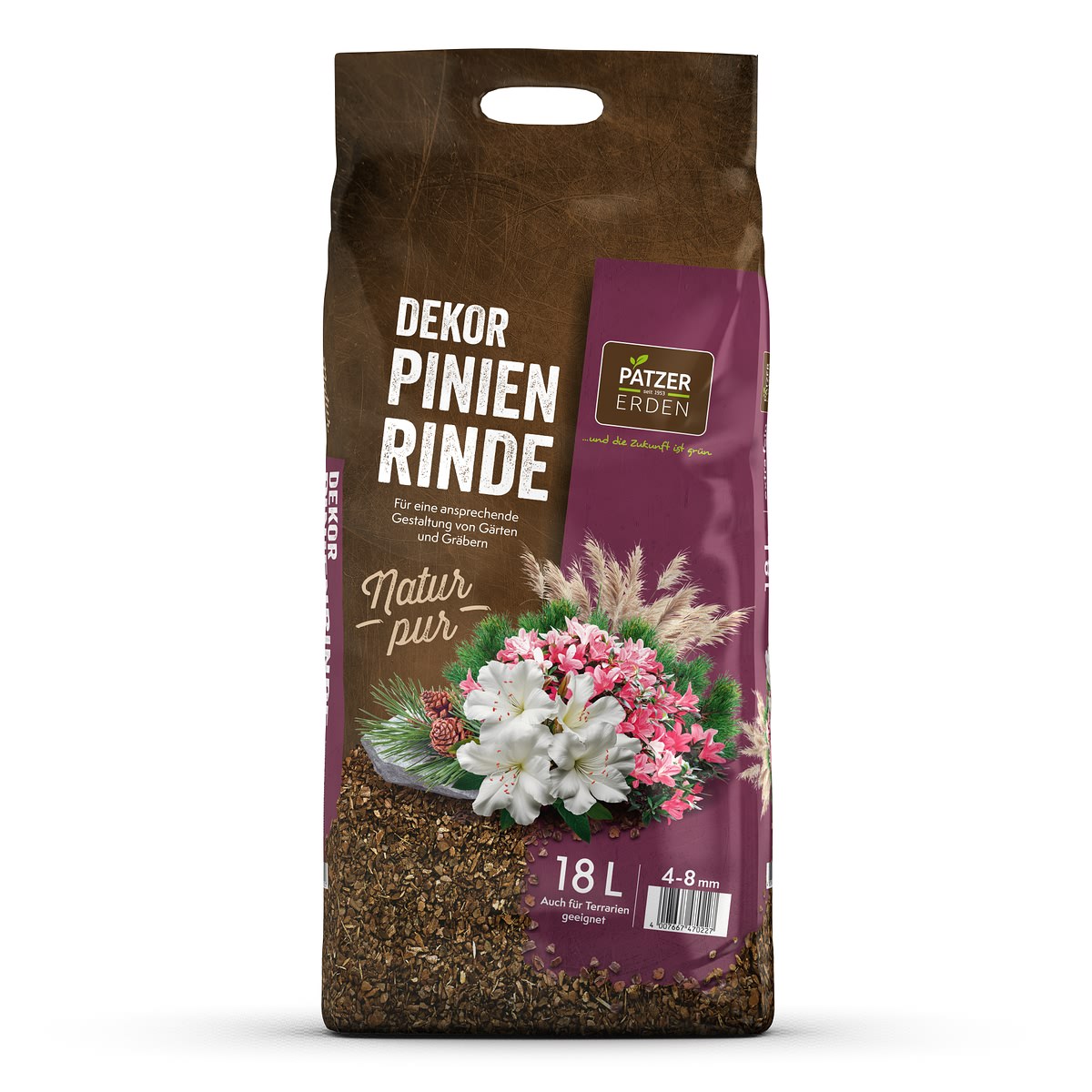 Patzer Natur Pur Dekor-pinienrinde 4-8 Mm / Extra Fein - 18 Liter