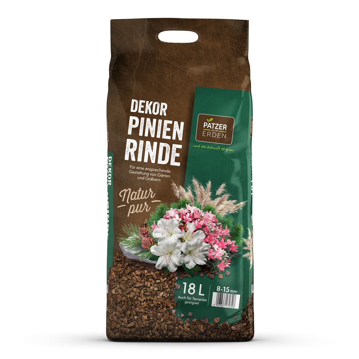 Patzer Natur Pur Dekor-pinienrinde 8-15 Mm / Fein - 18 Liter