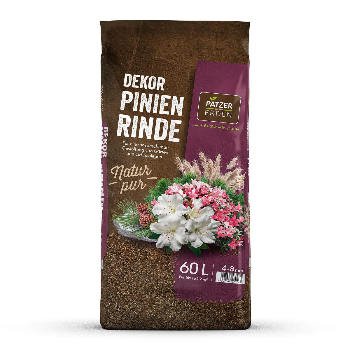 Patzer Natur Pur Dekor-pinienrinde 4-8 Mm / Extra Fein - 60 Liter