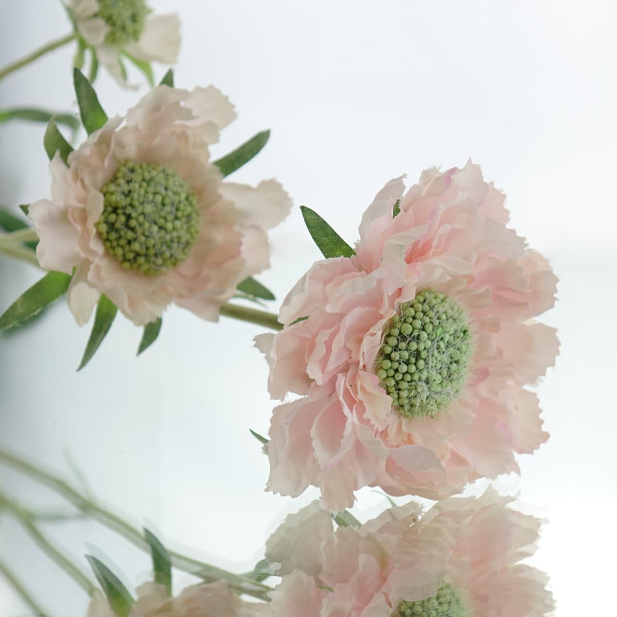 Deko® Florale Scabiose Rosa 60 Cm - Kunstblumen