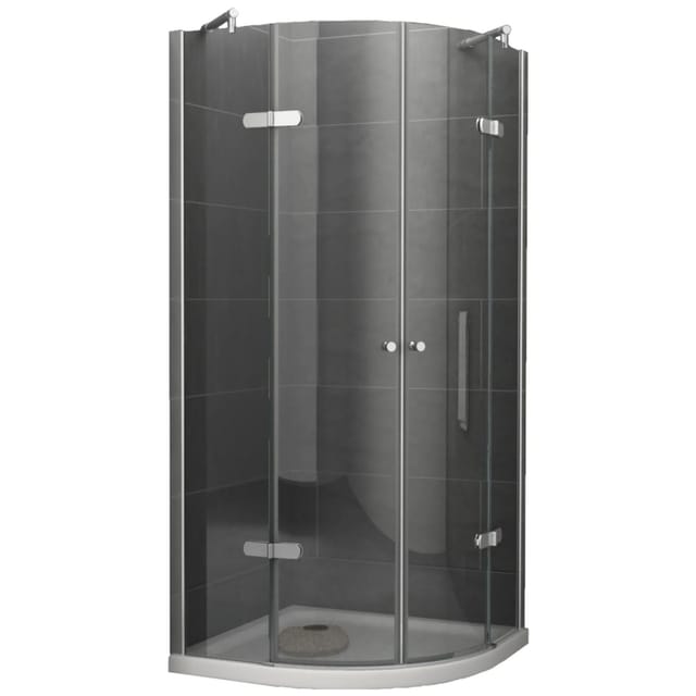 Dein Bau Projekt Duschkabine Klarglas 140 x 195 x 80 cm m. Wanne DIN Links
