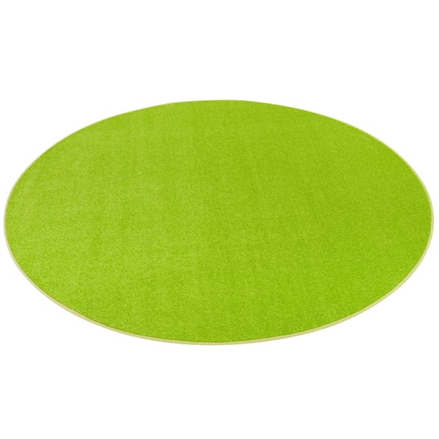 Snapstyle Trend Velours Teppich Joy Grasgrün 200cm Rund