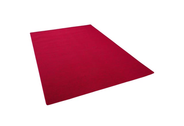 Snapstyle Feinschlingen Velour Teppich Strong Rot 100x100cm