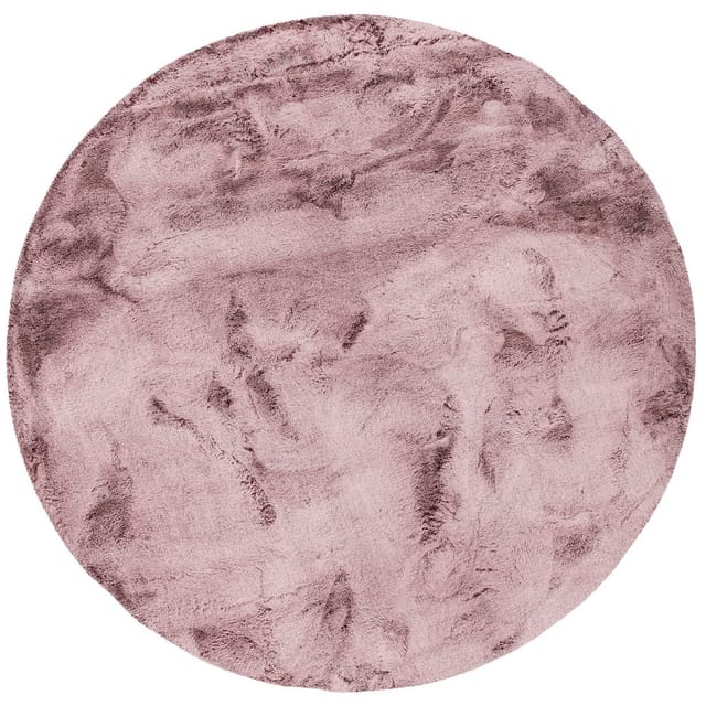 Pergamon Luxus Super Soft Fellteppich Plush Rund Beere 80x80cm