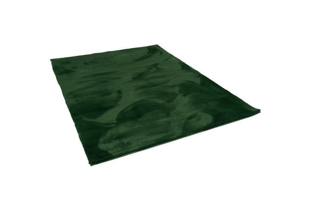 Pergamon Luxus Super Soft Fellteppich Plush Tannengrün 60x90cm