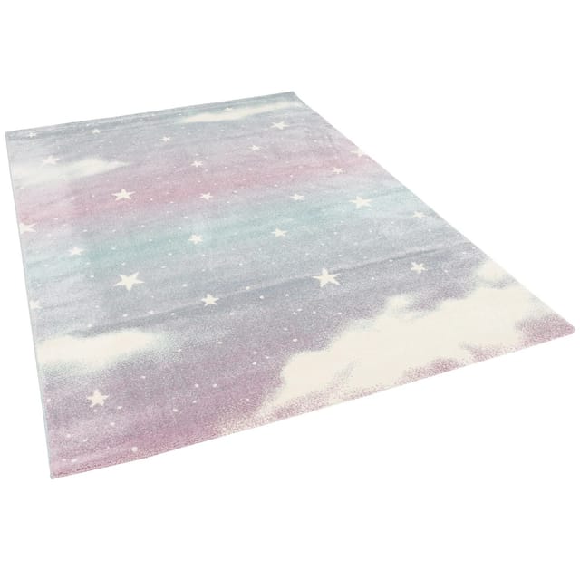Pergamon Kinder Teppich Maui Kids Wolkenhimmel Rosa 120x170cm