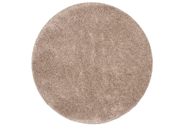 Snapstyle Luxus Hochflor Langflor Teppich Milano Rund Mauve 100x100cm