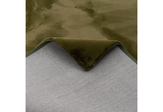 Pergamon Luxus Super Soft Fellteppich Plush Dunkelgrün 70x140cm