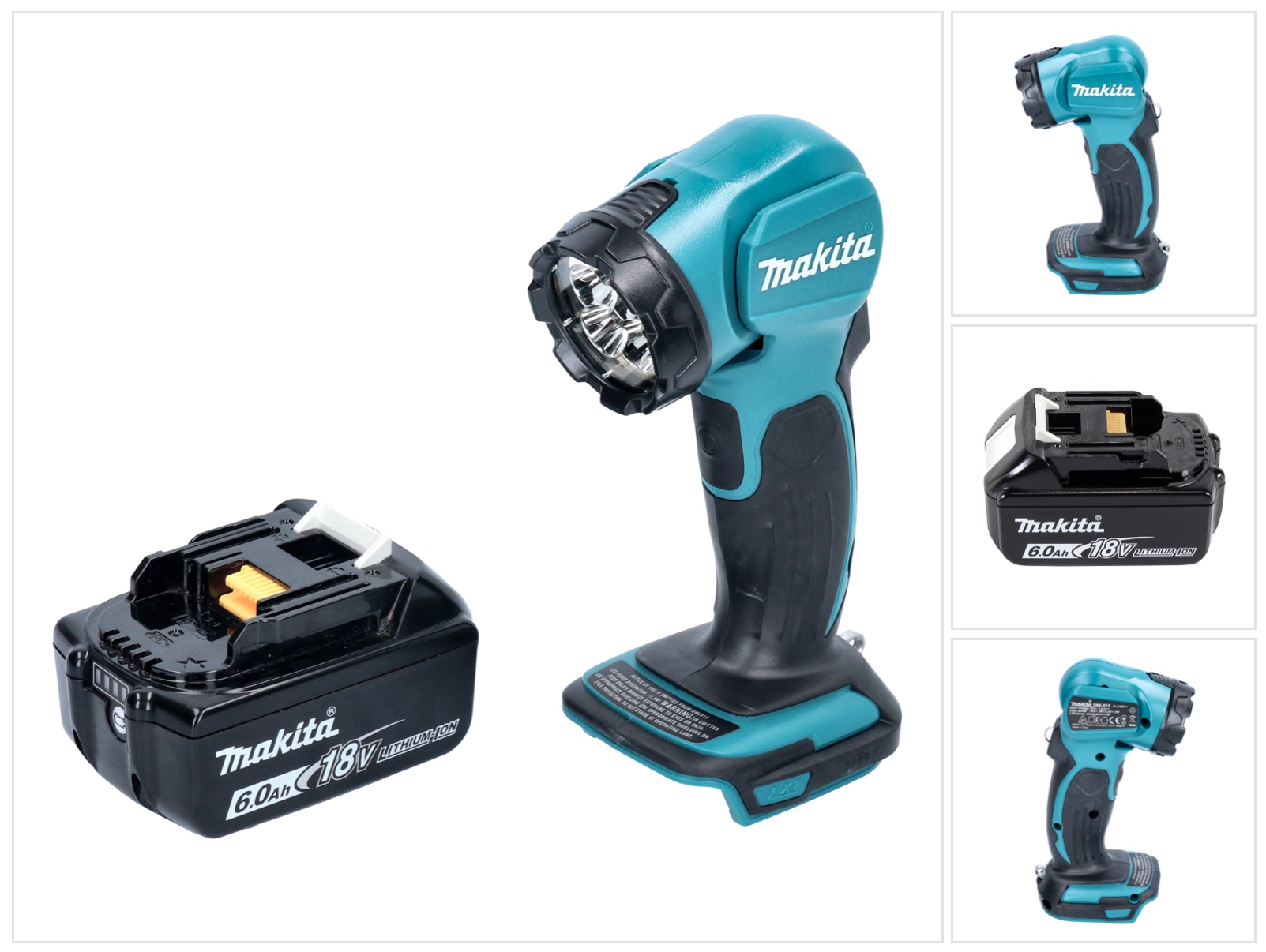 Makita Deadml 815 G1 Led Akku Handleuchte 14,4 - 18 V 160 Lm + 1x Akku 6,0 Ah - Ohne Ladegerät