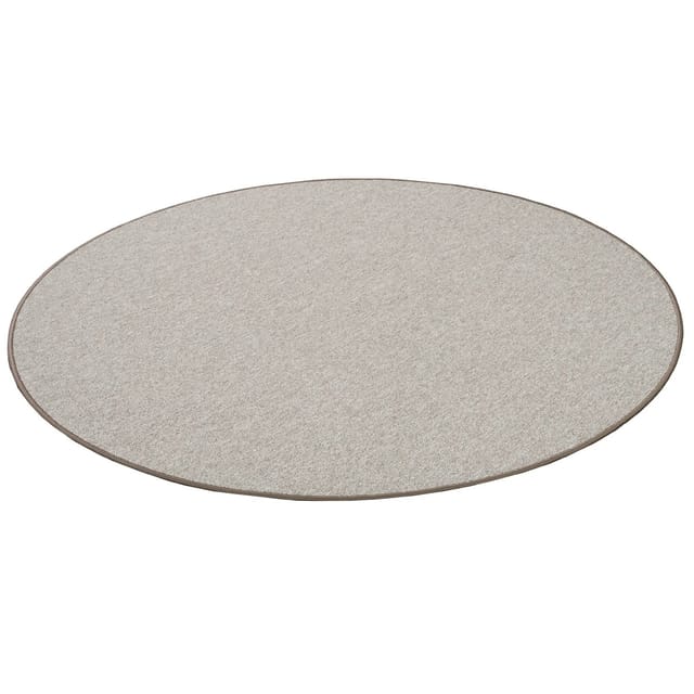 Snapstyle Feinschlingen Velour Teppich Strong Taupe 133cm Rund