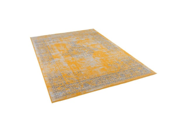 Pergamon Designer Teppich Passion Vintage Bordüre Safran Gelb 80x150cm
