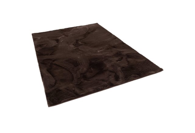 Pergamon Luxus Super Soft Fellteppich Plush Schoko 60x90cm