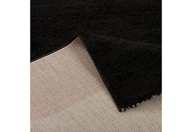 Pergamon Hochflor Langflor Teppich Aloha Schwarz 80x150cm