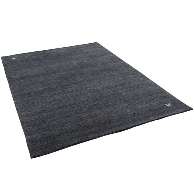 Pergamon Natur Teppich Indo Nepal Gabbeh Shiva Anthrazit 200x290cm