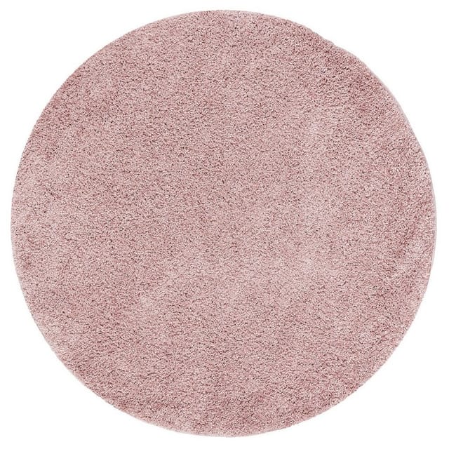Pergamon Hochflor Langflor Teppich Aloha Altrosa 80cm Rund