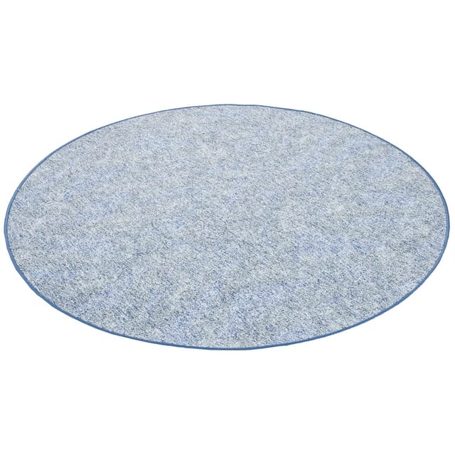 Snapstyle Schlingenteppich Memory Meliert Blau 133cm Rund