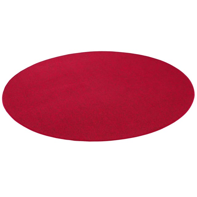Snapstyle Feinschlingen Velour Teppich Strong Rot 200cm Rund