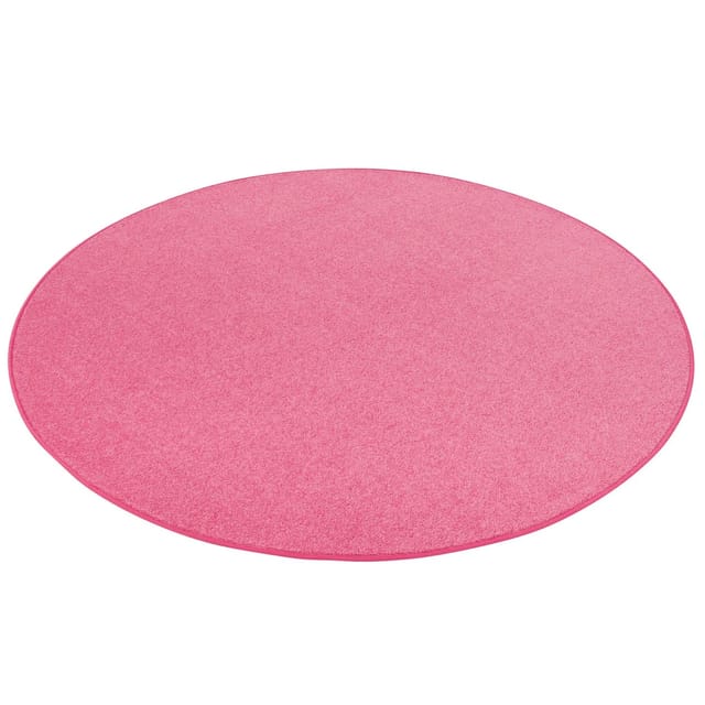 Snapstyle Trend Velours Teppich Joy Rosa 100cm Rund