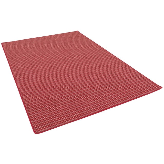 Snapstyle Streifenberber Teppich Marta Rot 100x100cm