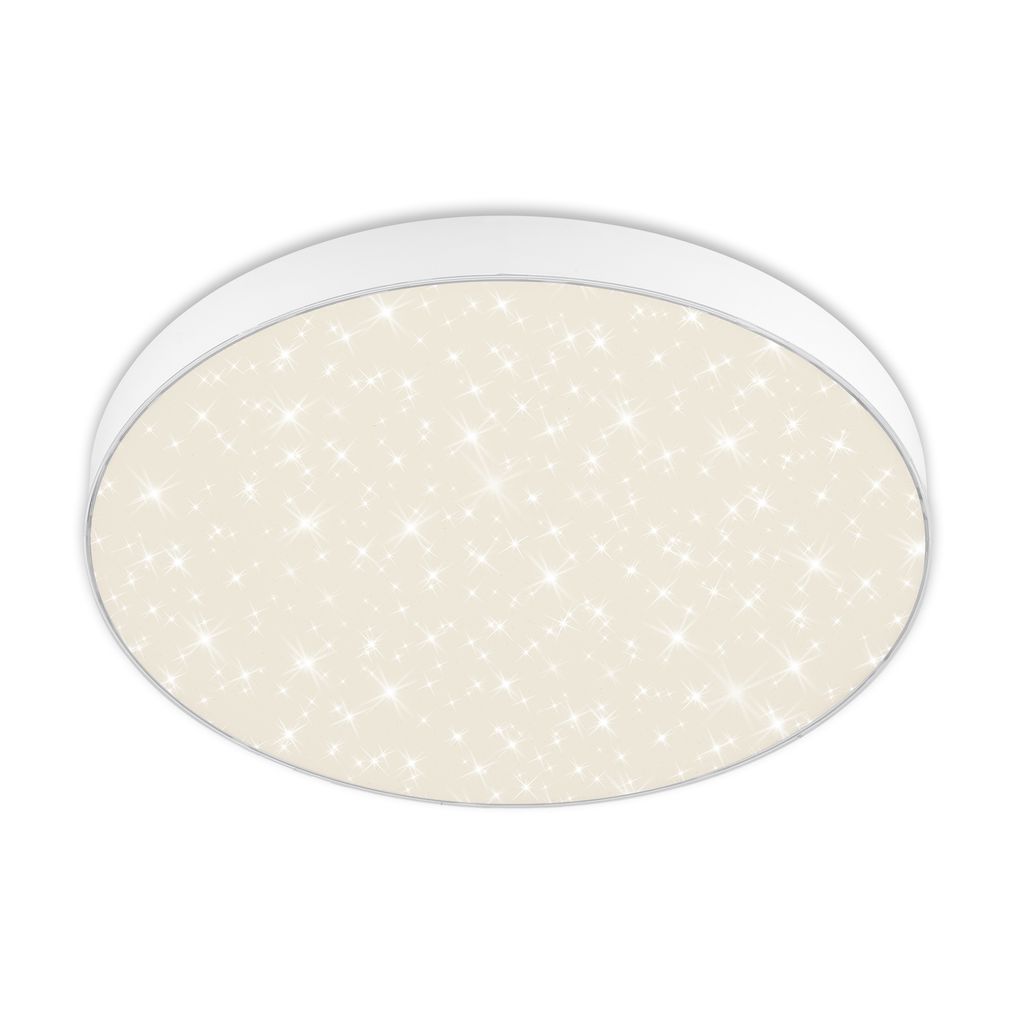 Led Aufbauleuchte Ip20 Sternenhimmel 24,5 W Weiß Metall-kunststoff Briloner