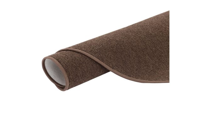 Snapstyle Feinschlingen Velour Teppich Strong Braun 100cm Rund