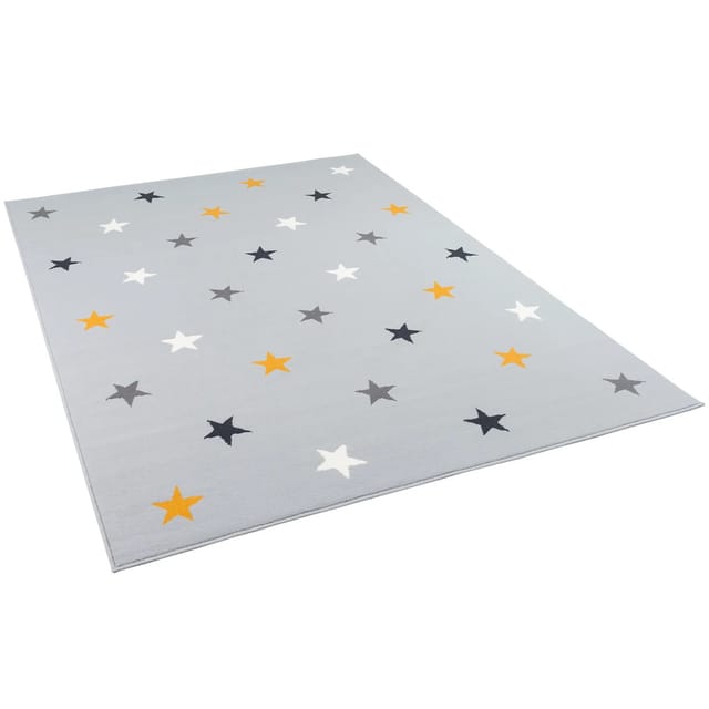 Pergamon Kinder und Jugend Teppich Trendline Sterne Mix Grau 160x225cm