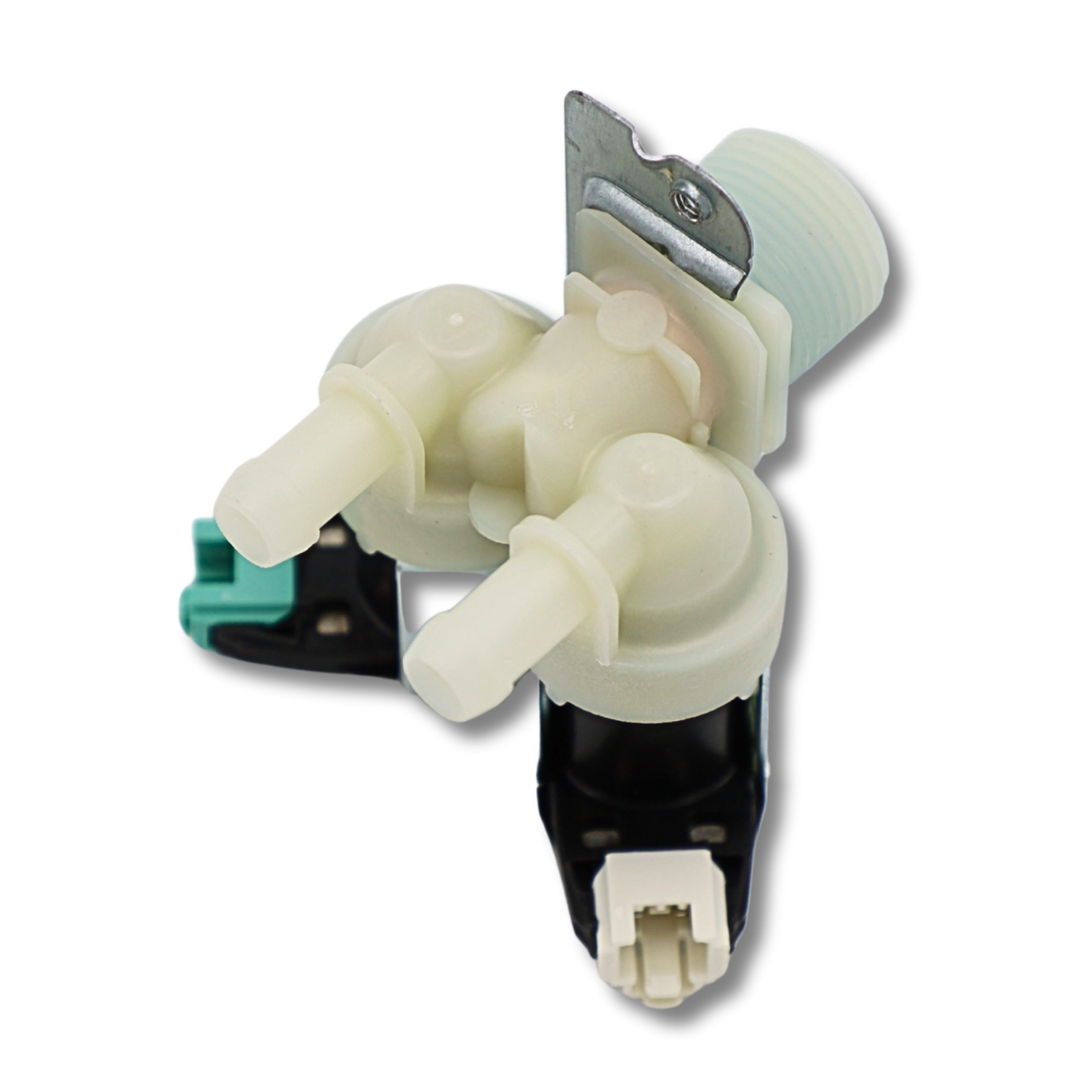 Ersatzteil - 2-wege-magnetventil - - Whirlpool, Bauknecht, Laden, Ignis, Indesit, Proline, Ariston Hotpoint, Siemens, Bosch, Privileg, Philips, Constructa, Balay, Pitsos, Cylinda, Polar, Tegran