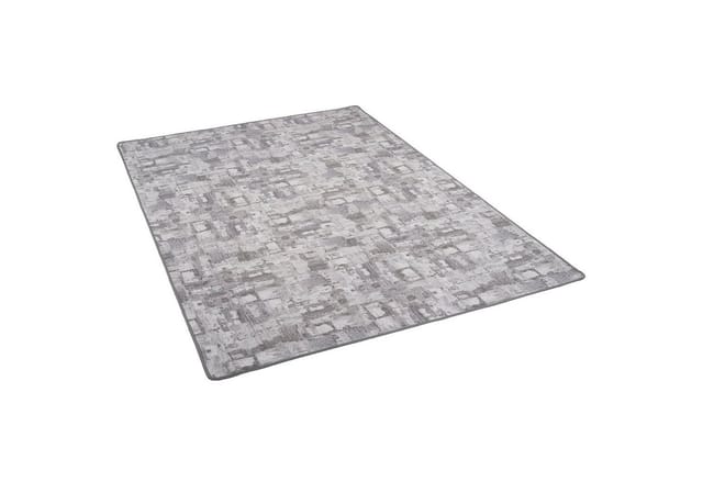 Snapstyle Feinschlingen Velour Teppich Strong Trend Hellgrau 100x100cm