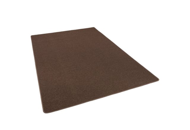 Snapstyle Feinschlingen Velour Teppich Strong Braun 100x100cm