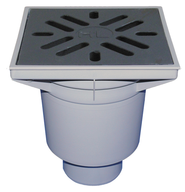Hl606/1 Perfektabl. Dn110 Senkr 244x244 Mm Kst./226x226mm Guss M. Frosts. Gk