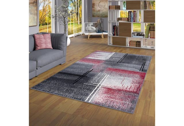 Pergamon Designer Teppich Brilliant Verlauf Rot 80x150cm