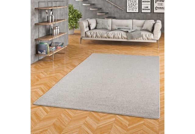 Snapstyle Natur Teppich Wolle Berber Grau 80x160cm