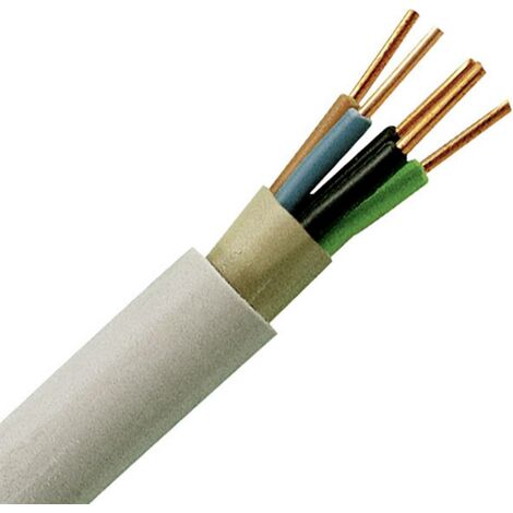 Feuchtraumleitung,mantelleitung Nym-j 5gx2,5mm², 5-adrig, 10m Ring, Grau - 153210846 - Kopp