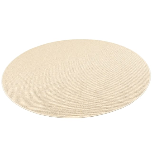 Snapstyle Bentzon Natur Flachgewebe Teppich Beige 133cm Rund
