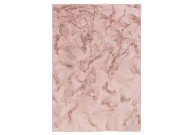 Pergamon Luxus Super Soft Fellteppich Plush Altrosa 60x90cm