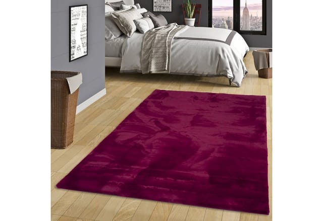 Pergamon Luxus Super Soft Fellteppich Plush Fuchsia 90x160cm