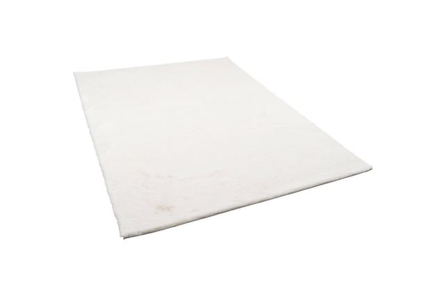 Pergamon Luxus Super Soft Fellteppich Plush Weiss 60x90cm