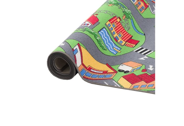 Snapstyle Kinder Spiel Straßenteppich Grün 80x160cm