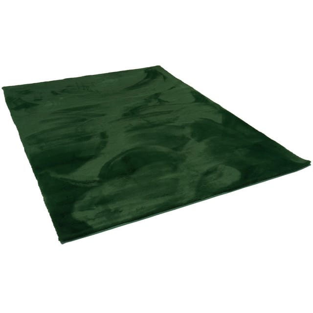 Pergamon Luxus Super Soft Fellteppich Plush Tannengrün 160x230cm