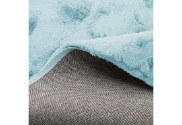 Pergamon Luxus Super Soft Fellteppich Plush Türkis 60x90cm
