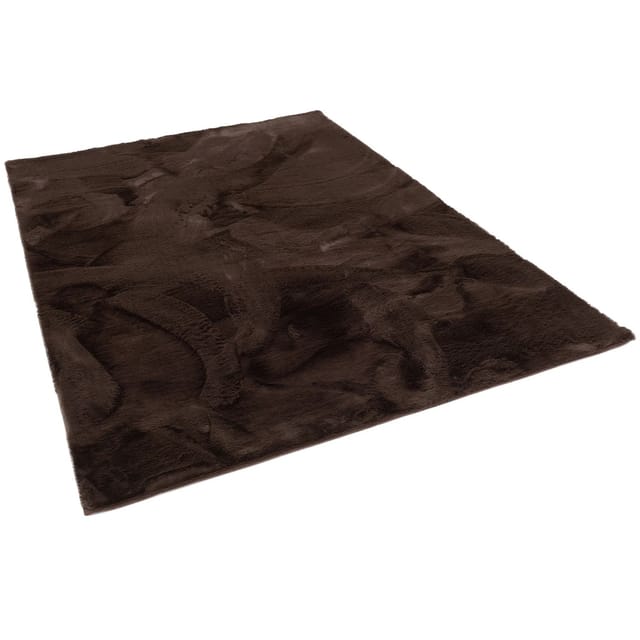Pergamon Luxus Super Soft Fellteppich Plush Schoko 160x230cm