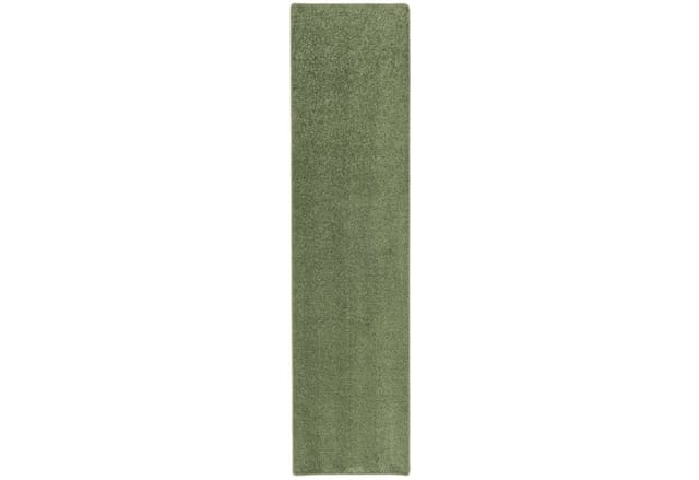 Snapstyle Hochflor Langflor Teppich Läufer Cottage Grün 80x160cm