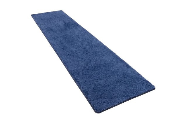 Snapstyle Hochflor Shaggy Läufer Teppich Palace Dunkelblau 100x100cm
