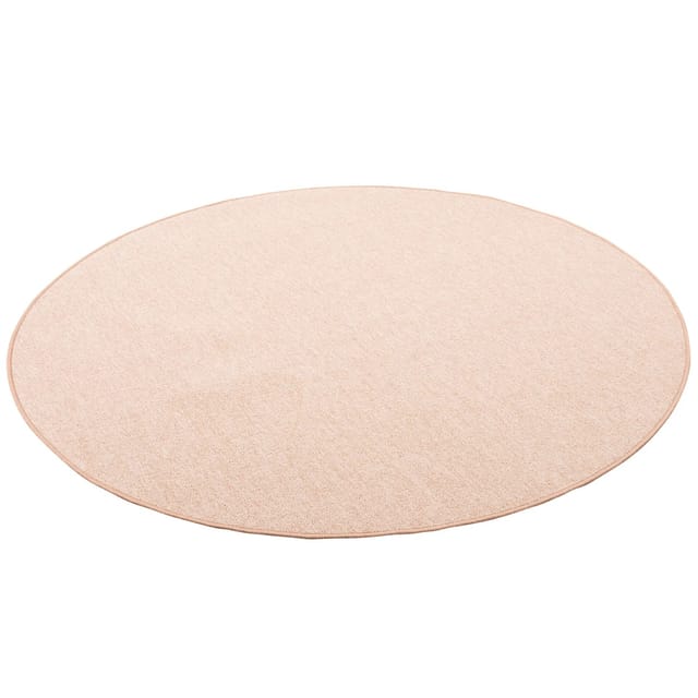 Snapstyle Feinschlingen Velour Teppich Strong Sand 100cm Rund
