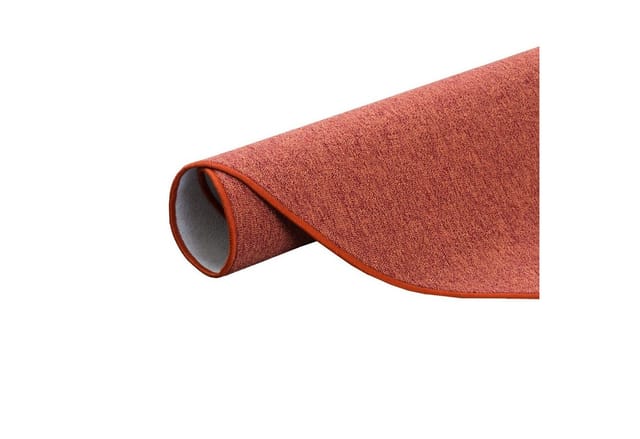 Snapstyle Feinschlingen Velour Teppich Strong Terrakotta 100cm Rund