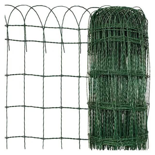Karat Ziergeflecht 65 x 2500 cm Ziergitter Zaungeflecht für Beetbegrenzung Maschenweite 15 x 9 cm Grün