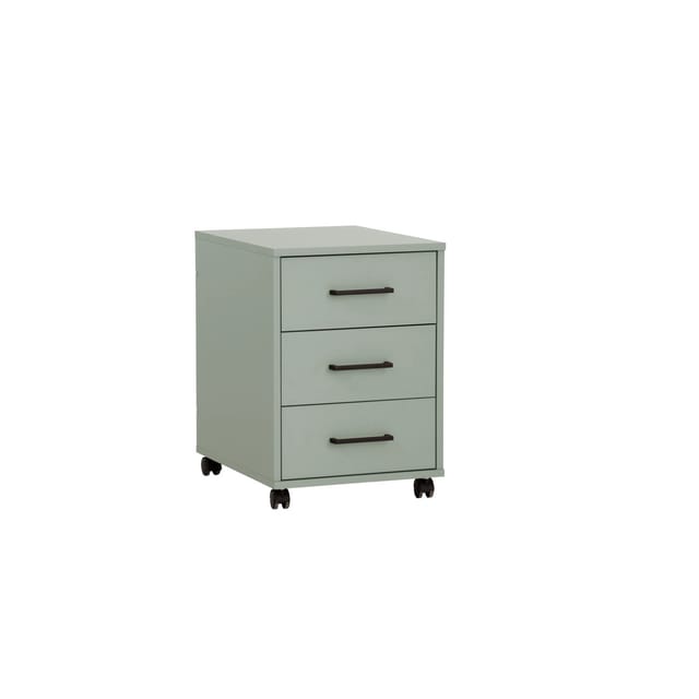 PROREGAL Rollcontainer Jellyfish HxBxT 57 x 40 x 50 cm mit Rollen 3 Schubladen Pistazie